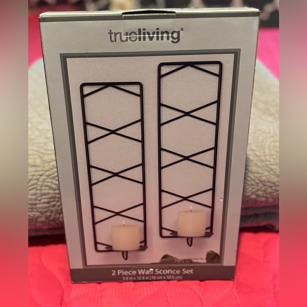 NEW! 2 Piece Wall Sconce Set NWT 

3.9 in wide x 12.8 in high (10 cm wide